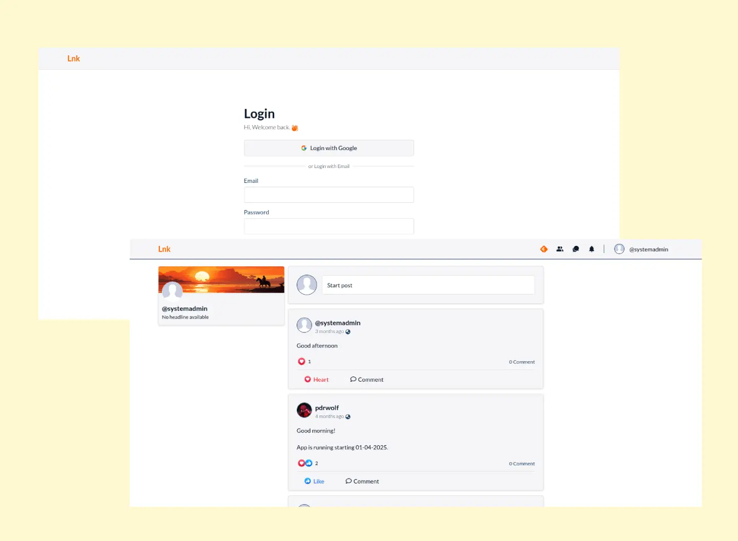 Lnk project screenshot